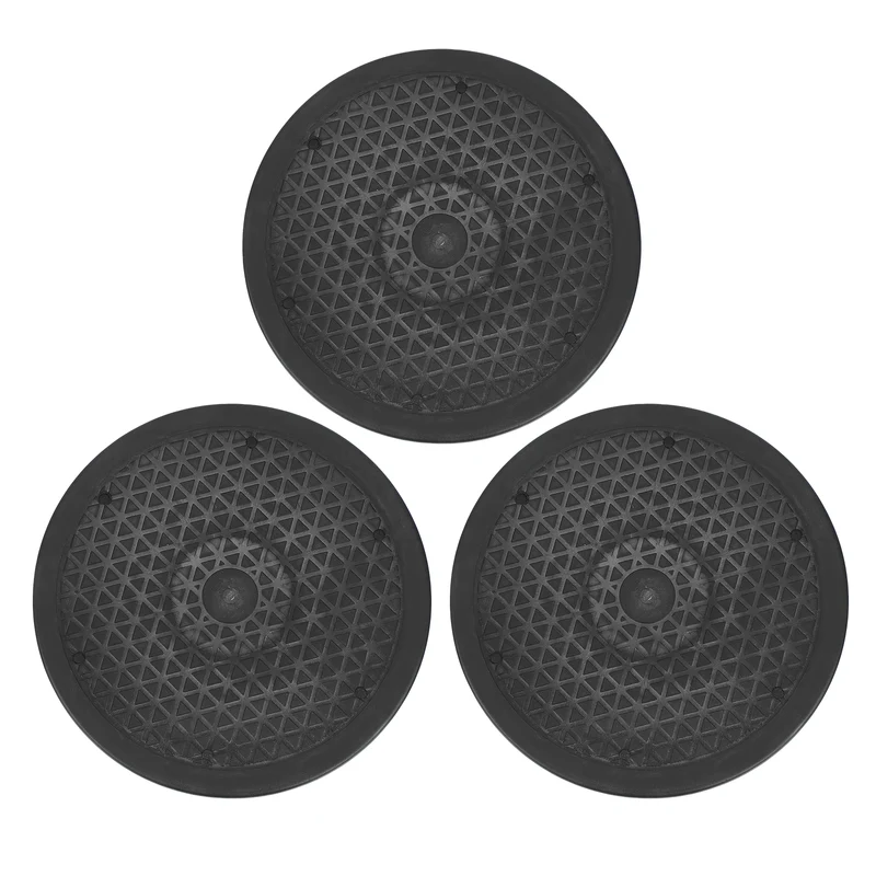 3Pcs 10inch Rotating Swivel Stand with Steel Ball Bearings Rotating Plate, Black