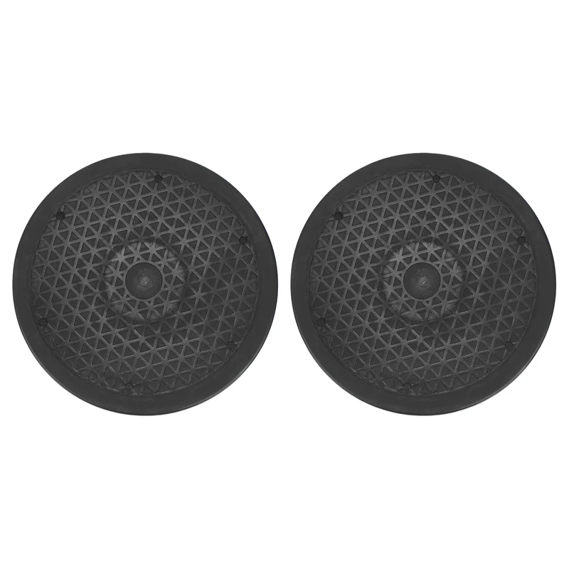 2Pcs 10inch Rotating Swivel Stand with Steel Ball Bearings Rotating Plate, Black