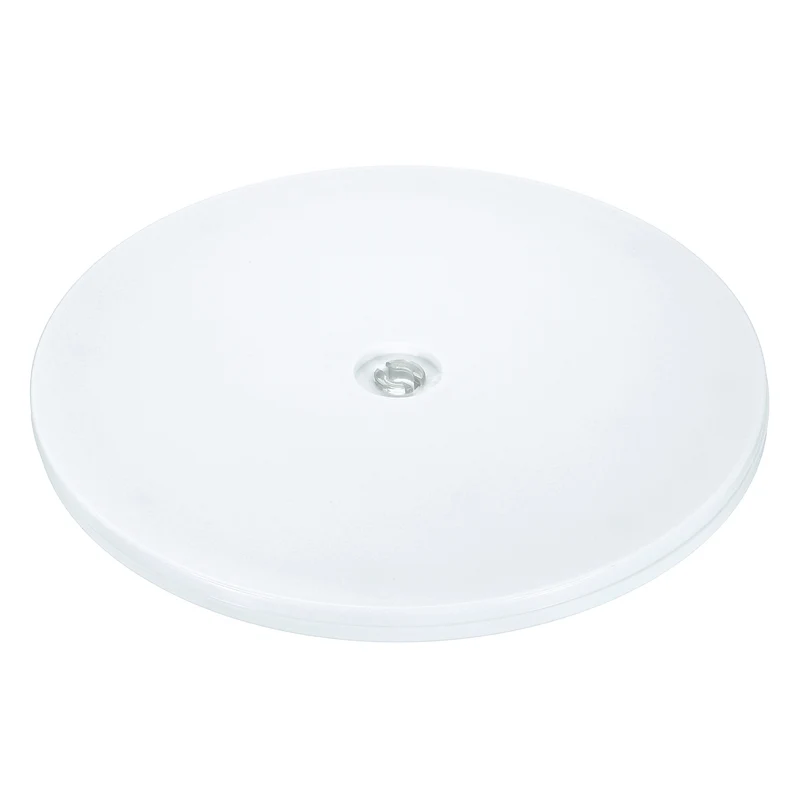 1Pack Acrylic Lazy Susan Turntable, 8" Ball Bearing Rotating Tray, White