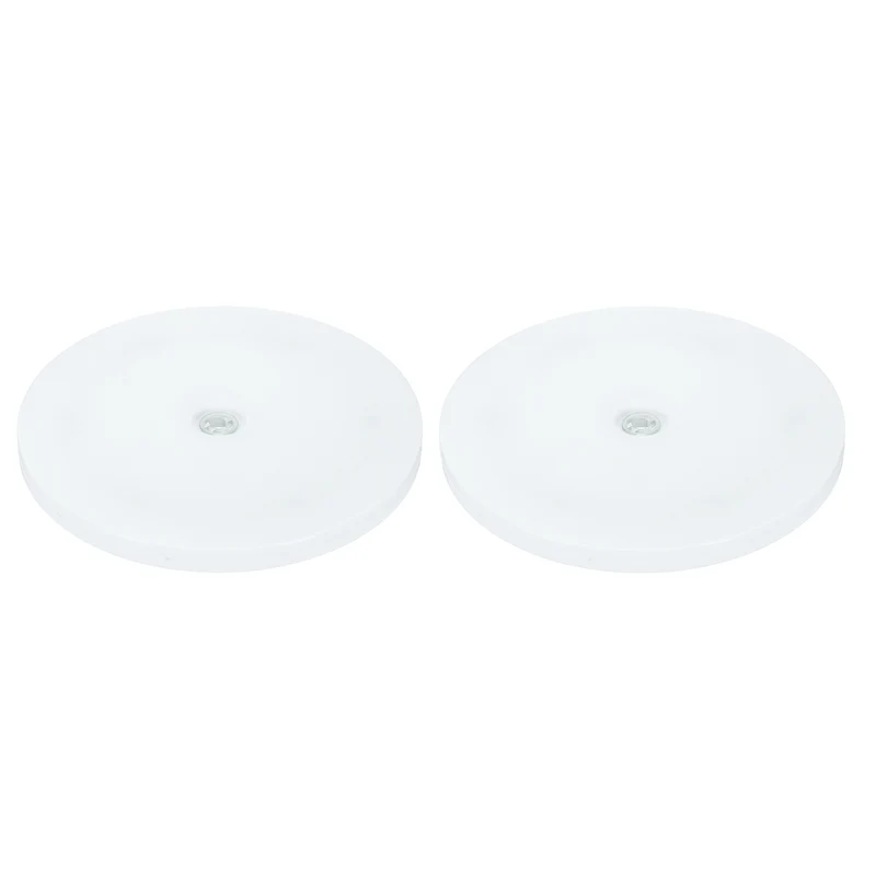 2Pack Acrylic Lazy Susan Turntable, 7" Ball Bearing Rotating Tray, White