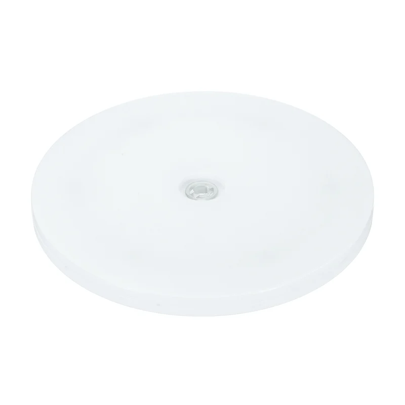 1Pack Acrylic Lazy Susan Turntable, 7" Ball Bearing Rotating Tray, White