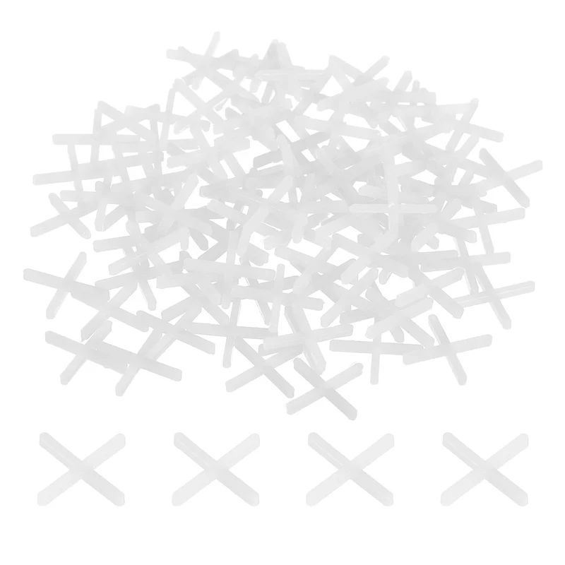 2000Pcs Tile Spacers, 1.5mm 1/16" Cross Shape Wall Floor Tile Spacer, White