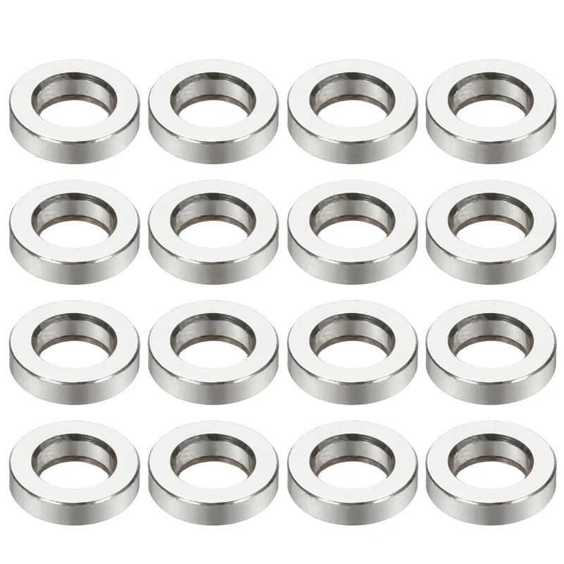 16Pcs Aluminum RC Shock Absorber Spacers, M3x6x1.5mm(IDxODxT) Silver