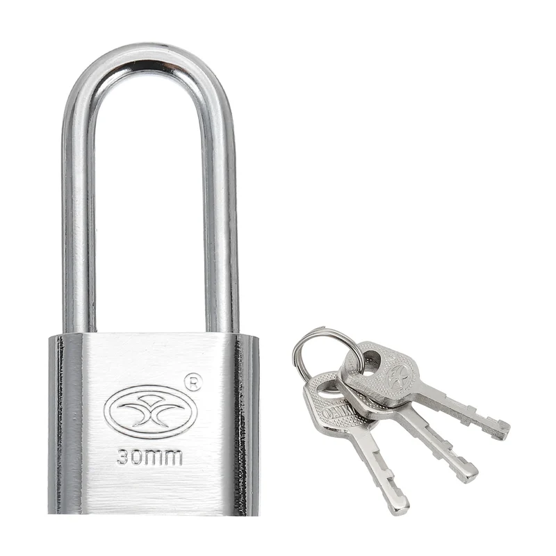 Keyed Padlock 1.2" Wide Body Steel Pin Tumbler Padlocks with 3 Keys(68mm)