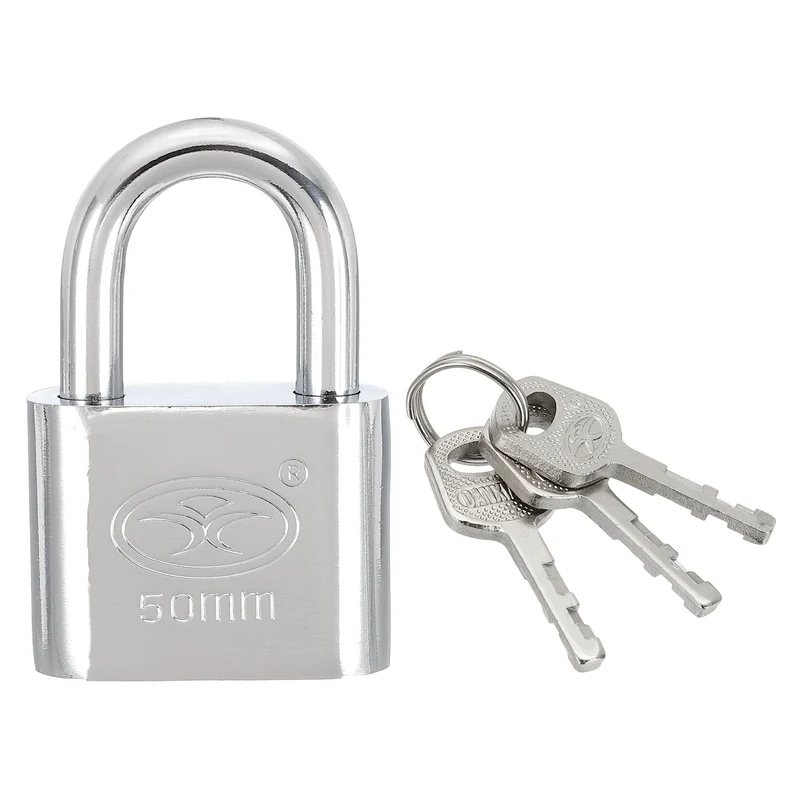 Keyed Padlock 2" Wide Body Steel Pin Tumbler Padlocks with 3 Keys(74mm)