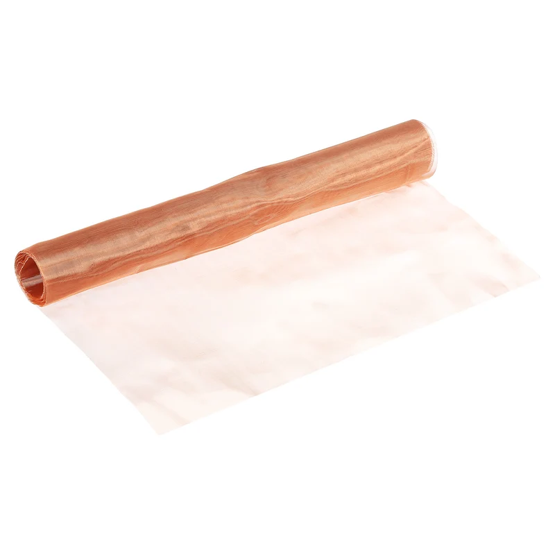 12"x39" Copper Mesh Screen, 100 Mesh 99.9% Pure Copper Mesh Woven Wire Mesh Screen Dense Filter Mesh for Gardening Crack Hole Filler