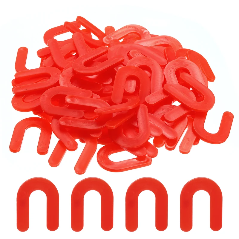 500Pcs Horseshoe Shim Tile Spacers Wall Floor Tile Plastic 1/8 Inch Red