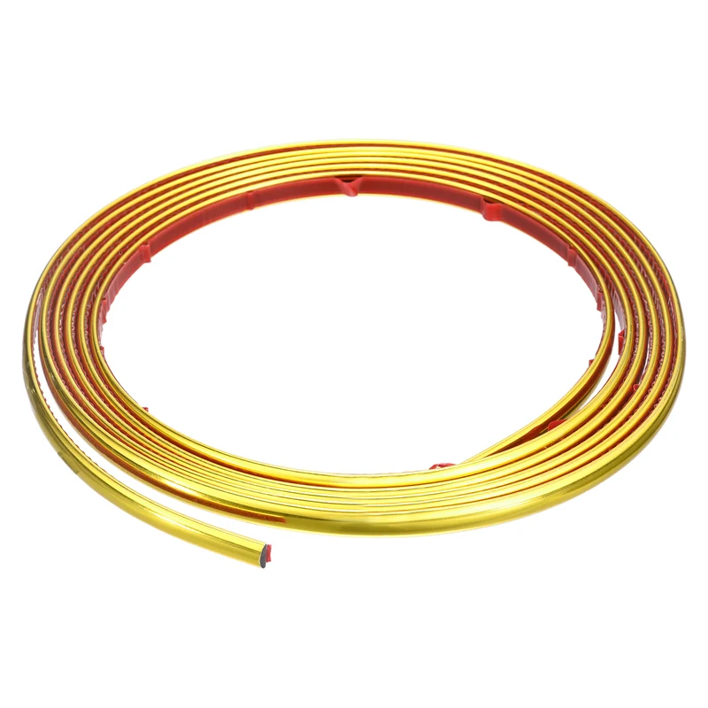 10Ft x 0.31Inch Flexible Molding Trim Self Adhesive (Golden Color)