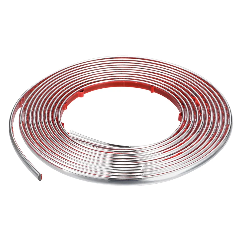 33Ft x 0.31Inch Flexible Molding Trim Self Adhesive (Bright Silver)