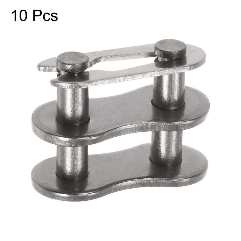 10Pcs #40 Chain Connector Link Roller 1/2" Pitch Stainless Steel for 08A Chain