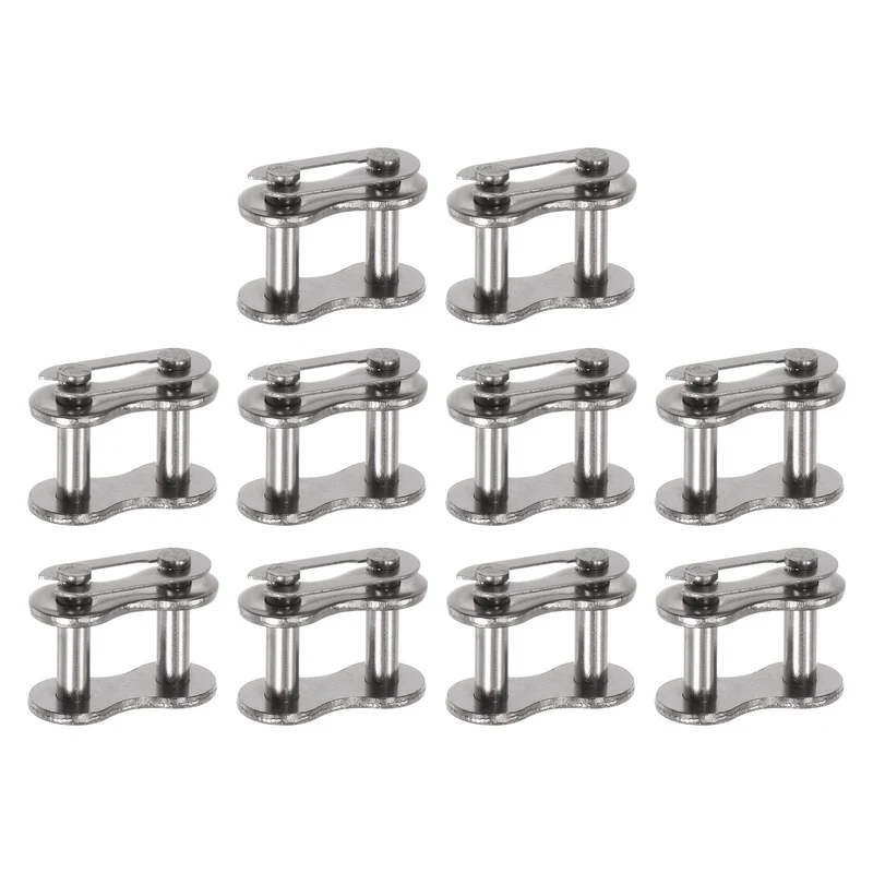 10Pcs #60 Chain Connector Link Roller 3/4" Pitch Stainless Steel for 12A Chain