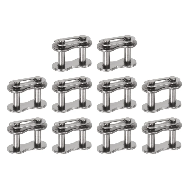 10Pcs #50 Chain Connector Link Roller 5/8" Pitch Stainless Steel for 10A Chain