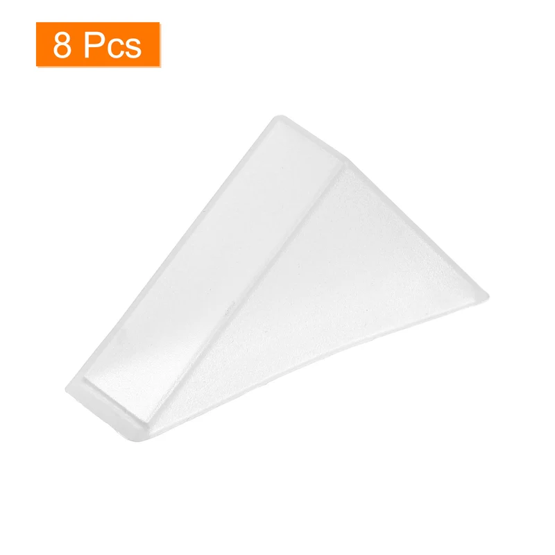 8Pcs Corner Protectors 11x50mm Plastic Right Angle Corner Guards Cushion, White