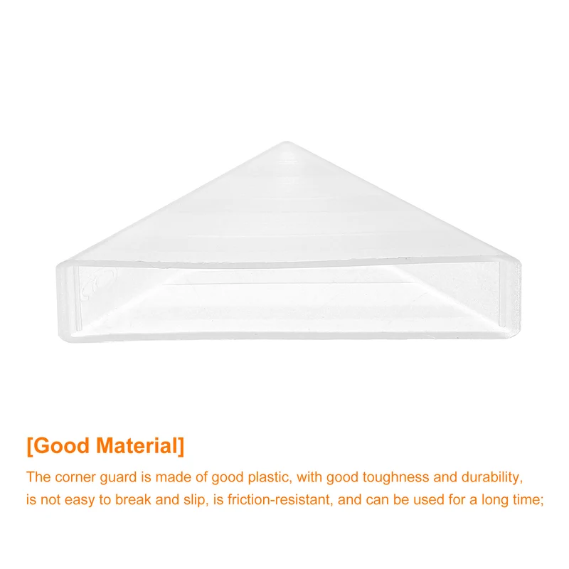 50Pcs Corner Protectors 9x50mm Plastic Right Angle Corner Guards Cushion White