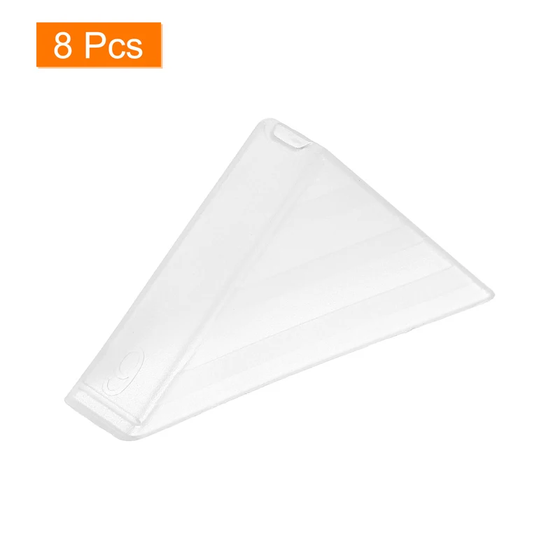 8Pcs Corner Protectors 9x50mm Plastic Right Angle Corner Guards Cushion White