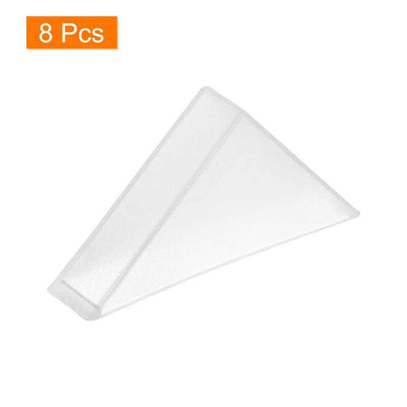 8Pcs Corner Protectors 8x50mm Plastic Right Angle Corner Guards Cushion White