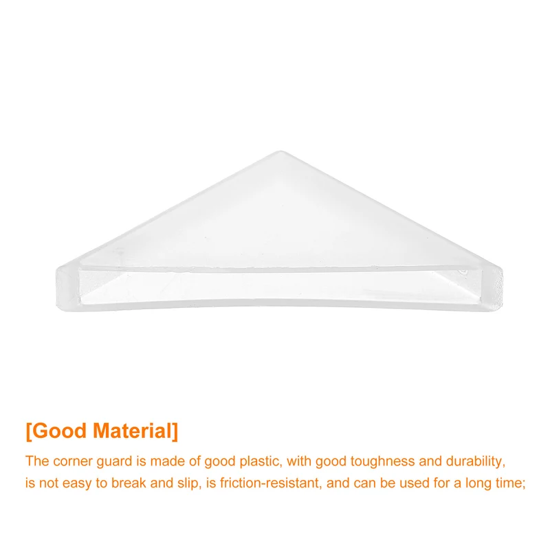 80Pcs Corner Protectors 5x50mm Plastic Right Angle Corner Guards Cushion White