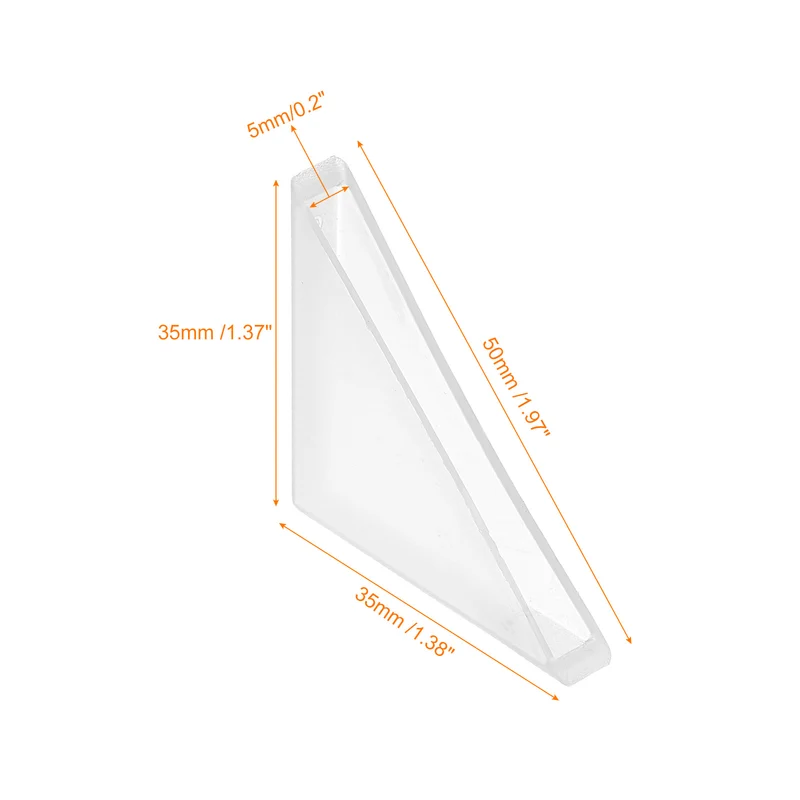 50Pcs Corner Protectors 5x50mm Plastic Right Angle Corner Guards Cushion White