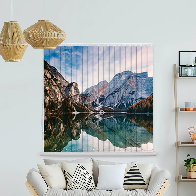 Lamellenvorhang Motiv "Pragser Wildsee"