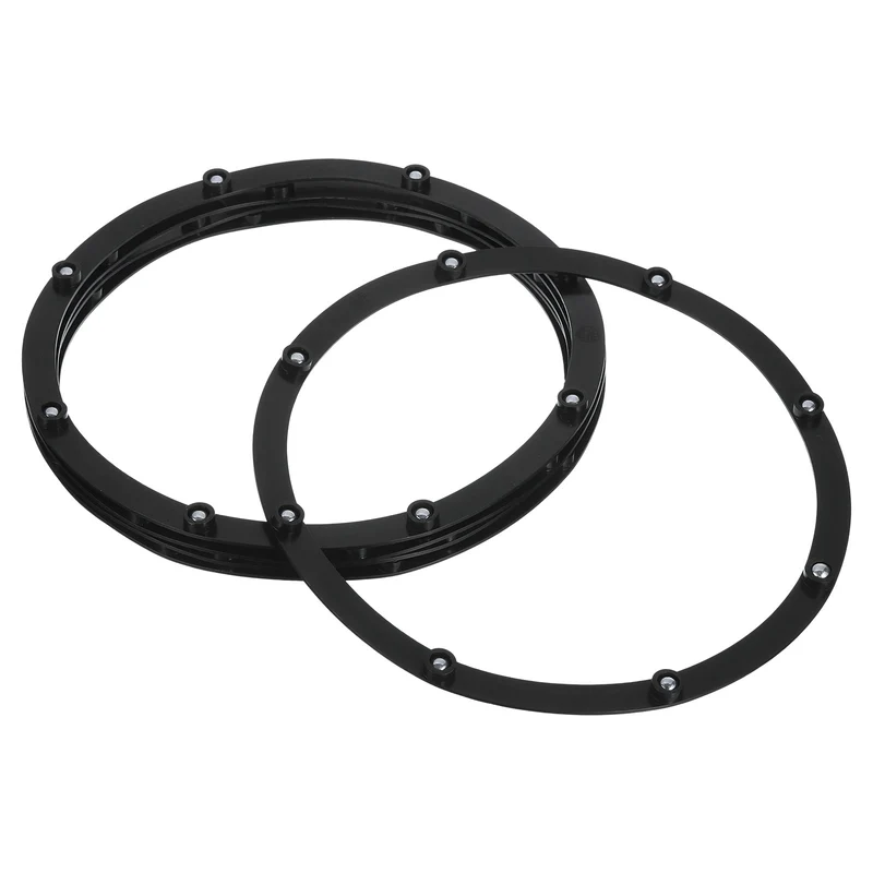 6Pcs 8 Inch Rotating Swivel Stand with Steel Ball Bearings, Lazy Susan Base Turntable Bearing Plate Round Table Swivel Base for Home Kitchen, Black, 8 Balls
