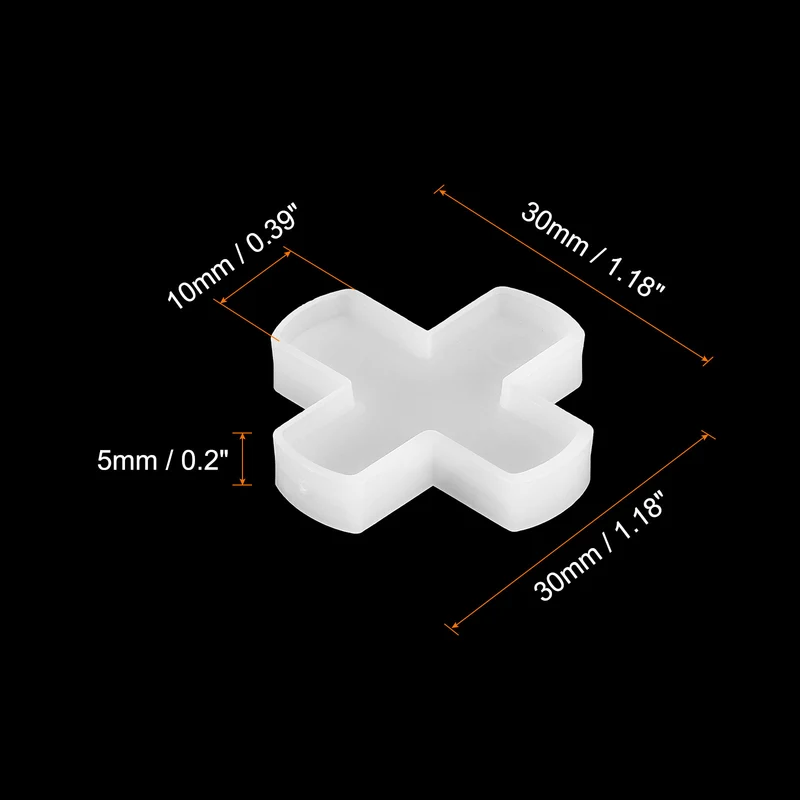200Pcs Tile Spacers 10mm 3/8" Cross Shape Wall Floor Tile Spacer White