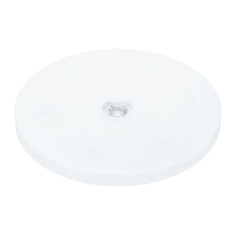 1Pack Acrylic Lazy Susan Turntable, 6" Ball Bearing Rotating Tray, White
