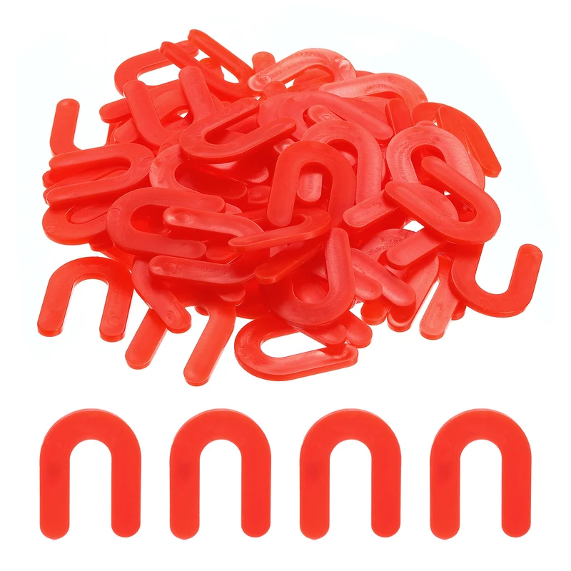150Pcs Wall Floor Tile Plastic U Type Spacers Tiling Tools 3.17mm 1/8 Inch Tile Spacers for Ceramic Tiles Installation, Red
