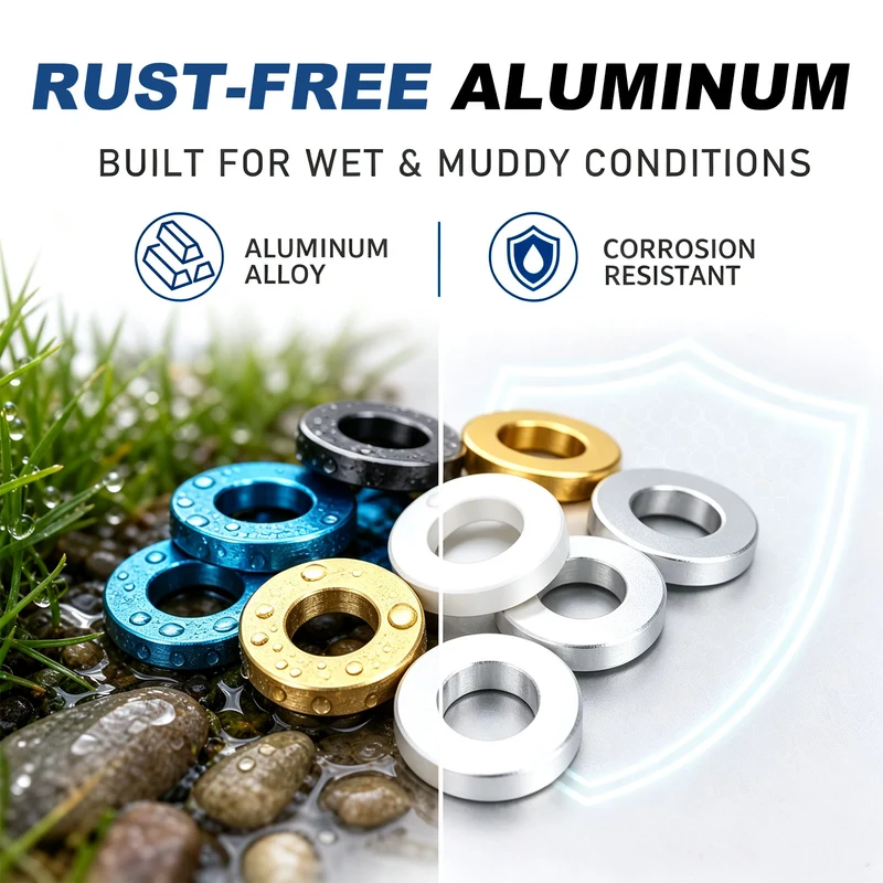 16Pcs Aluminum RC Shock Absorber Spacers, M3x6x1mm(IDxODxT) Light Blue
