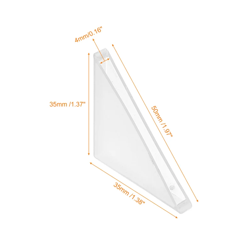 80Pcs Corner Protectors 4x50mm Plastic Right Angle Corner Guards Cushion, White