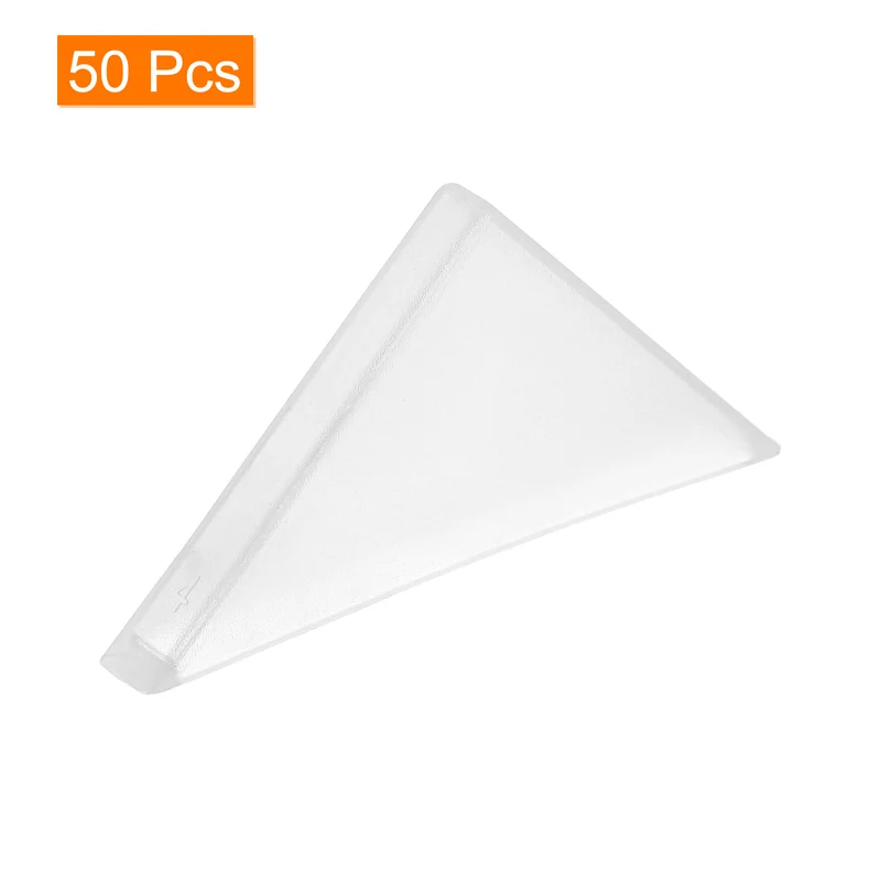 50Pcs Corner Protectors 4x50mm Plastic Right Angle Corner Guards Cushion White
