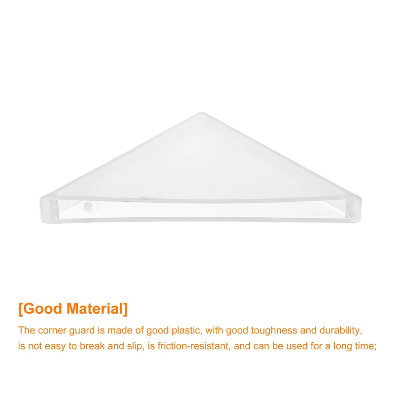 20Pcs Corner Protectors 4x50mm Plastic Right Angle Corner Guards Cushion White