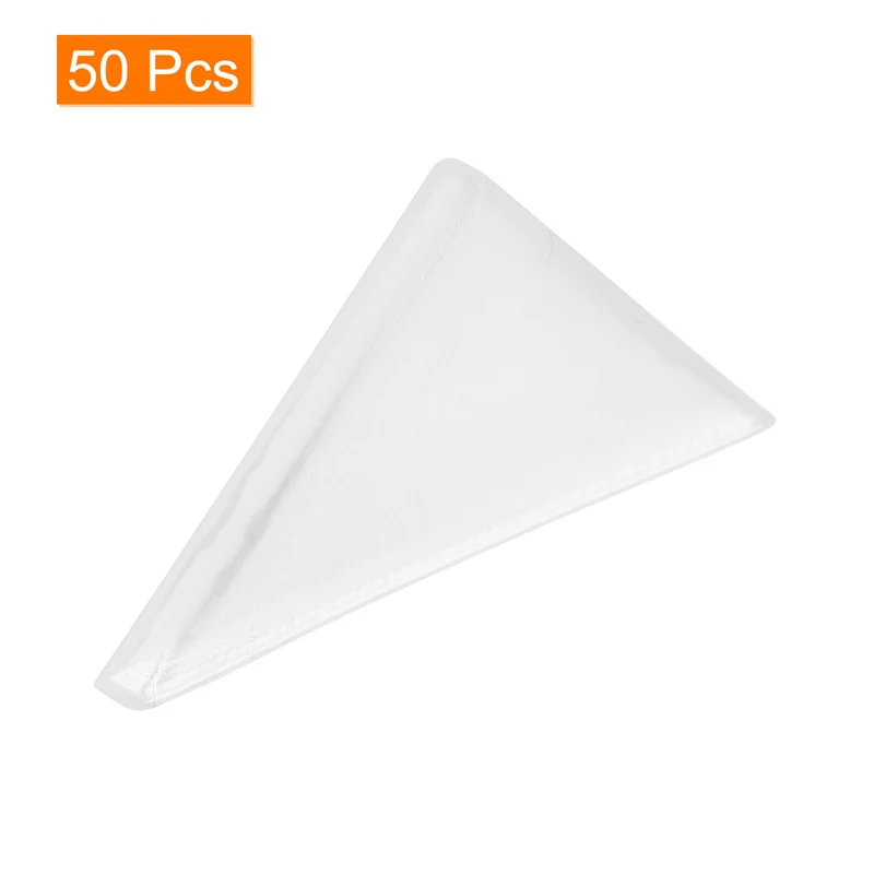 50Pcs Corner Protectors 2x50mm Plastic Right Angle Corner Guards Cushion, White