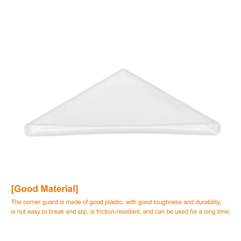 50Pcs Corner Protectors 2x50mm Plastic Right Angle Corner Guards Cushion, White