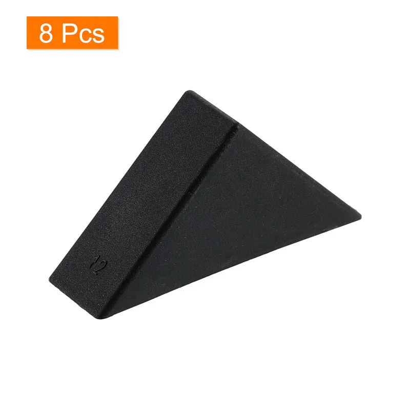8Pcs Corner Protectors 12x50mm Plastic Right Angle Corner Guards Cushion Black