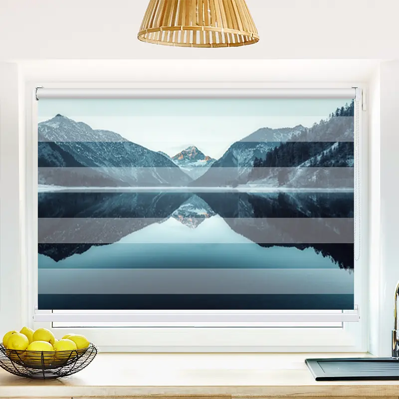 Klemmfix Doppelrollo "Plansee Alpen" | Klemm Doppelrollo