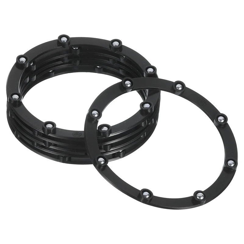 6Pcs 4 Inch Rotating Swivel Stand with Steel Ball Bearings, Black, 8 Balls