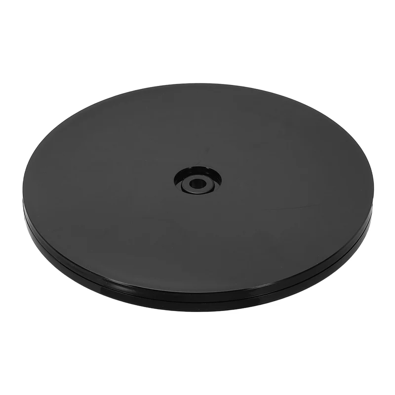 1Pack Acrylic Lazy Susan Turntable, 7" Ball Bearing Rotating Tray, Black
