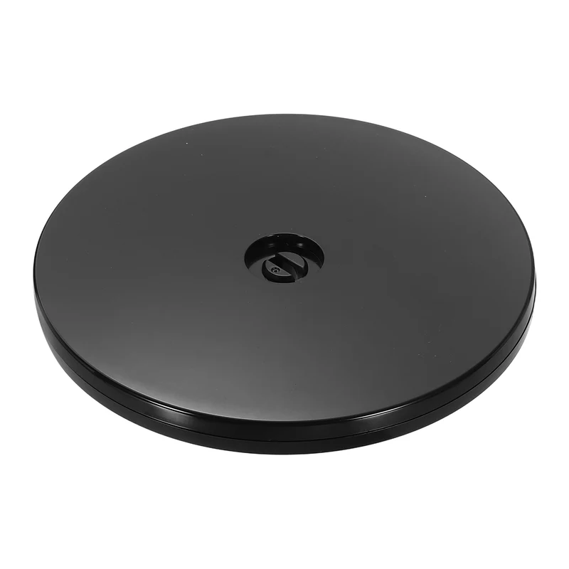 1Pack Acrylic Lazy Susan Turntable, 6" Ball Bearing Rotating Tray, Black