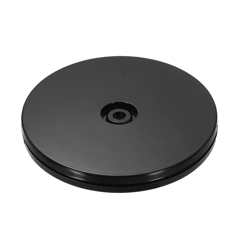 1Pack Acrylic Lazy Susan Turntable, 5" Ball Bearing Rotating Tray, Black