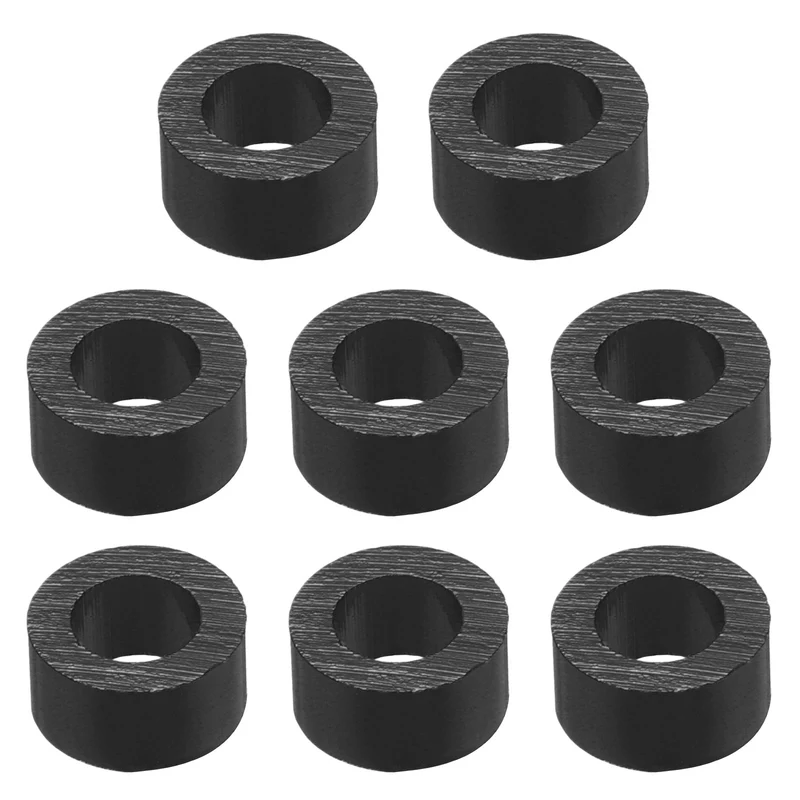 8Pcs Aluminum RC Shock Absorber Spacers, M3x6x3mm(IDxODxT) Black