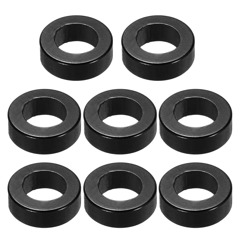8Pcs Aluminum RC Shock Absorber Spacers, M3x6x2mm(IDxODxT) Black