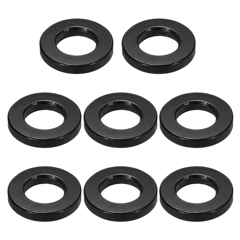 8Pcs Aluminum RC Shock Absorber Spacers, M3x6x1mm(IDxODxT) Black