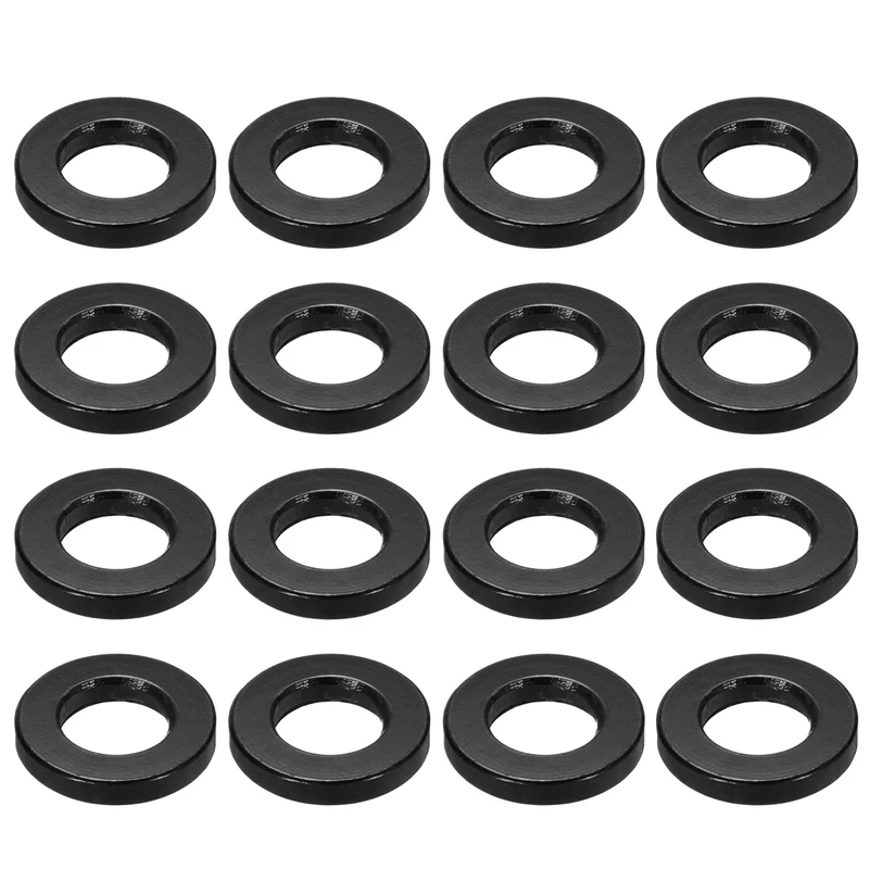 16Pcs Aluminum RC Shock Absorber Spacers, M3x6x1mm(IDxODxT) Black