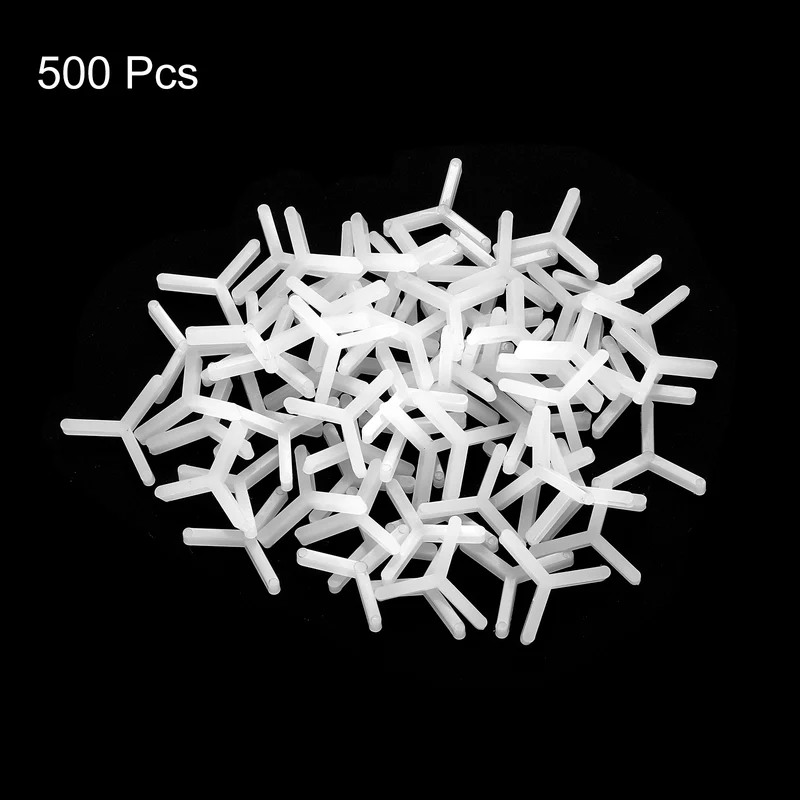 500Pcs Wall Floor Tile Plastic Y Type Spacers Tiling Tools 2mm 5/64 Inch White