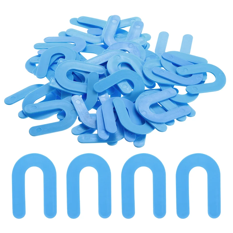 1000Pcs Horseshoe Shim Tile Spacers Wall Floor Tile Plastic 1/16 Inch Blue