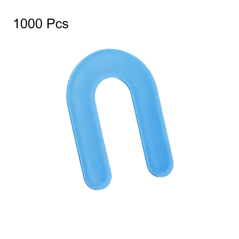 1000Pcs Horseshoe Shim Tile Spacers Wall Floor Tile Plastic 1/16 Inch Blue