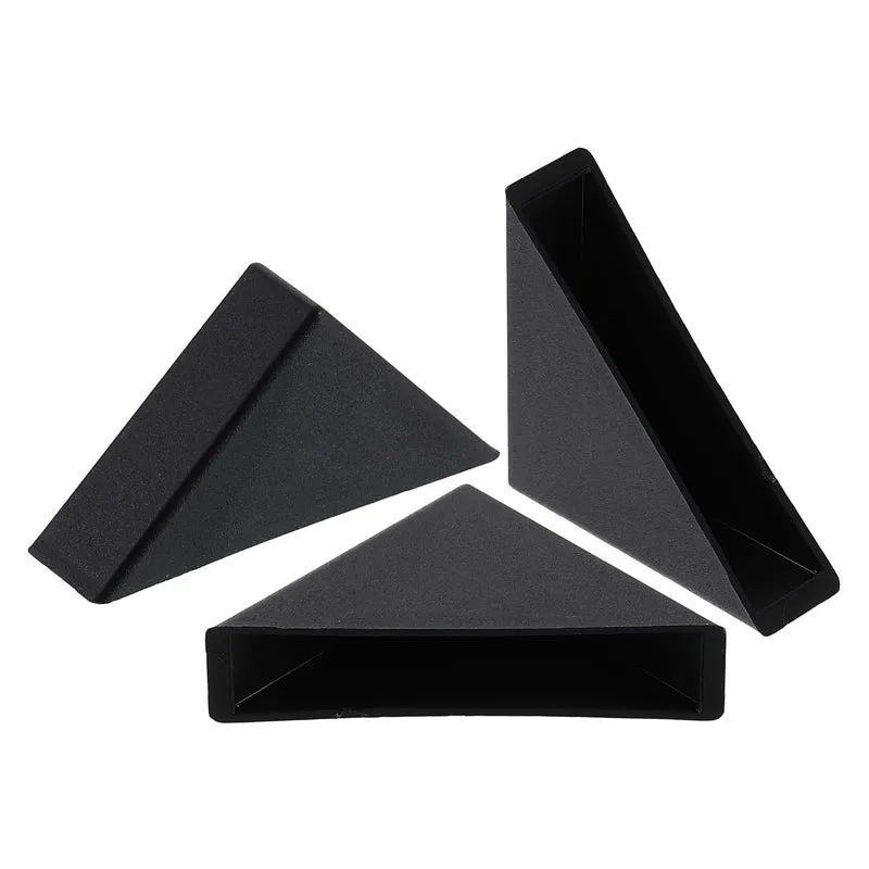 8Pcs Corner Protectors 10x50mm Plastic Right Angle Corner Guards Cushion Black