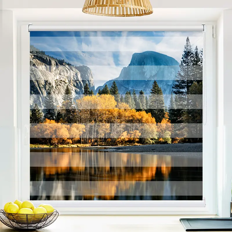 Klemmfix Doppelrollo "Herbst im Yosemite" | Klemm Doppelrollo
