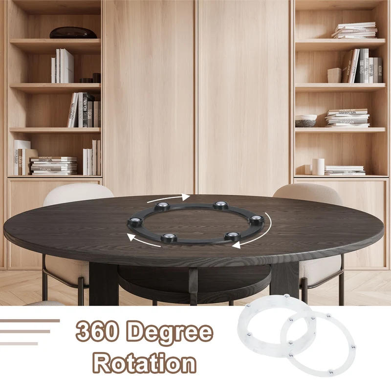 12Pcs 4 Inch Rotating Swivel Stand with Steel Ball Bearings, White, 5 Balls