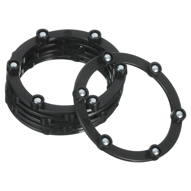 6Pcs 3 Inch Rotating Swivel Stand with Steel Ball Bearings, Black, 6 Balls